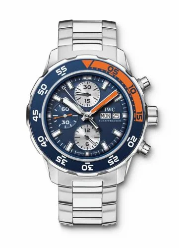 IWC Aquatimer Chronograph Stainless Steel / Blue / Bracelet IW3767-03 (3767-03, IW376703)